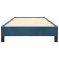 Cadre de lit Bleu foncé 90x190 cm Velours