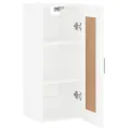 Armoire murale blanc 34,5x34x90 cm bois d'ingénierie
