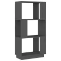 Bibliothèque/Séparateur de pièce Gris 51x25x101 cm Pin solide