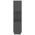 Bibliothèque/Séparateur de pièce Gris 51x25x101 cm Pin solide