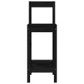 Chaises de bar lot de 2 noir 40x41,5x112 cm bois de pin solide