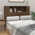 Armoire de tête de lit chêne marron 120x18,5x102,5 cm