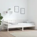 Lit de jour Blanc Bois massif de pin 90x190 cm