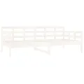 Lit de jour Blanc Bois massif de pin 90x190 cm