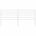 Tête de lit métal blanc 180 cm