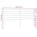 Tête de lit métal blanc 180 cm