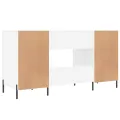 Bureau blanc 140x50x75 cm bois d'ingénierie