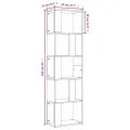 Bibliothèque Chêne marron 45x24x160 cm Bois d'ingénierie