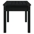 Banc de jardin noir 80x44x45 cm bois massif de pin