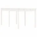 Table de jardin blanc 159,5x82,5x76 cm bois massif de pin