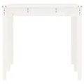 Table de jardin blanc 159,5x82,5x76 cm bois massif de pin