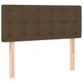 cadre de lit avec matelas Marron foncé 90x190 cm