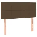 cadre de lit avec matelas Marron foncé 90x190 cm