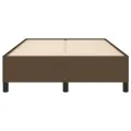 Cadre de lit Marron foncé 120x200 cm Tissu