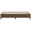 Cadre de lit Marron foncé 120x200 cm Tissu