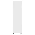 Armoire à micro-ondes Gris béton 60x57x207 cm Aggloméré