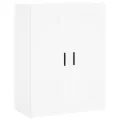 Armoires murales 2 pcs blanc bois d'ingénierie