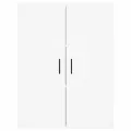 Armoires murales 2 pcs blanc bois d'ingénierie