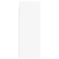 Armoires murales 2 pcs blanc bois d'ingénierie