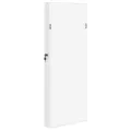 Armoire à bijoux avec miroir murale blanc 37,5x10x106 cm