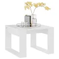 Table d'appoint Blanc 50x50x35 cm Aggloméré