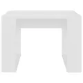 Table d'appoint Blanc 50x50x35 cm Aggloméré