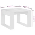 Table d'appoint Blanc 50x50x35 cm Aggloméré