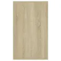 Buffet chêne sonoma 135x41x75 cm bois d'ingénierie