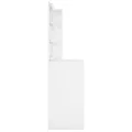Coiffeuse avec LED Blanc brillant 60x40x140 cm