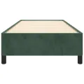 Cadre de lit Vert foncé 90x200 cm Velours