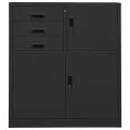 Armoire de bureau Anthracite 90x40x102 cm Acier