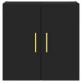 Armoire murale noir 60x31x60 cm bois d'ingénierie