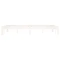 Cadre de lit Blanc Bois de pin massif 120x200 cm