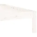 Cadre de lit Blanc Bois de pin massif 120x200 cm