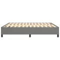 cadre de lit Gris foncé 180x200 cm Tissu