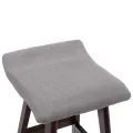 Chaise de bar Gris clair Tissu