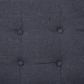 Sofa à 2 places avec accoudoirs Gris foncé Acier et tissu