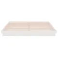 Cadre de lit blanc bois massif 200x200 cm