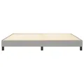 cadre de lit Gris clair 200x200 cm Tissu