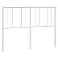 Tête de lit métal blanc 120 cm