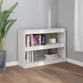 Bibliothèque/Séparateur de pièce Blanc 100x30x71,5cm Pin massif