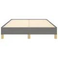 Cadre de lit Gris foncé 120 x 200 cm Tissu