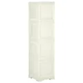 Armoire plastique 40x43x164 cm design bois glace à la vanille