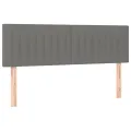 cadre de lit et matelas et LED Gris foncé 140x200 cm