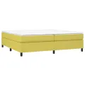 cadre de lit Vert 200x200 cm Tissu