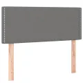 cadre de lit et matelas Gris foncé 90x190 cm Tissu