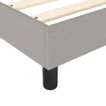 cadre de lit avec matelas Gris clair 140x200cm Tissu