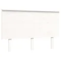 Cadre de lit avec tête de lit blanc 120x200 cm bois massif