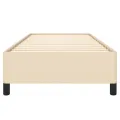 Cadre de lit Crème 90 x 200 cm Tissu