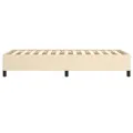 Cadre de lit Crème 90 x 200 cm Tissu